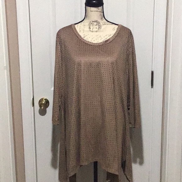 Taupe/Tan Tunic - Picture 1 of 3